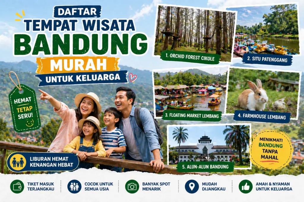 35 Tempat Wisata Bandung Murah untuk Keluarga yang Lagi Hits di 2026